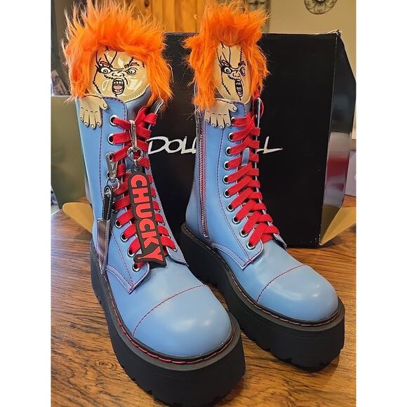 Dolls Kill Shoes - Dolls kill Chucky Platform Boots BRAND NEW 8m